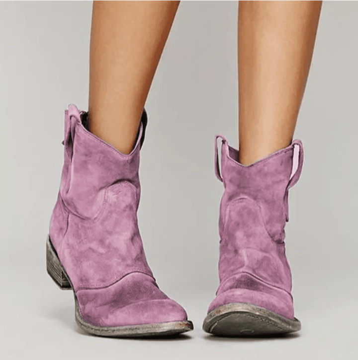 Agnès Paris | Bottines Western Suédine Élina