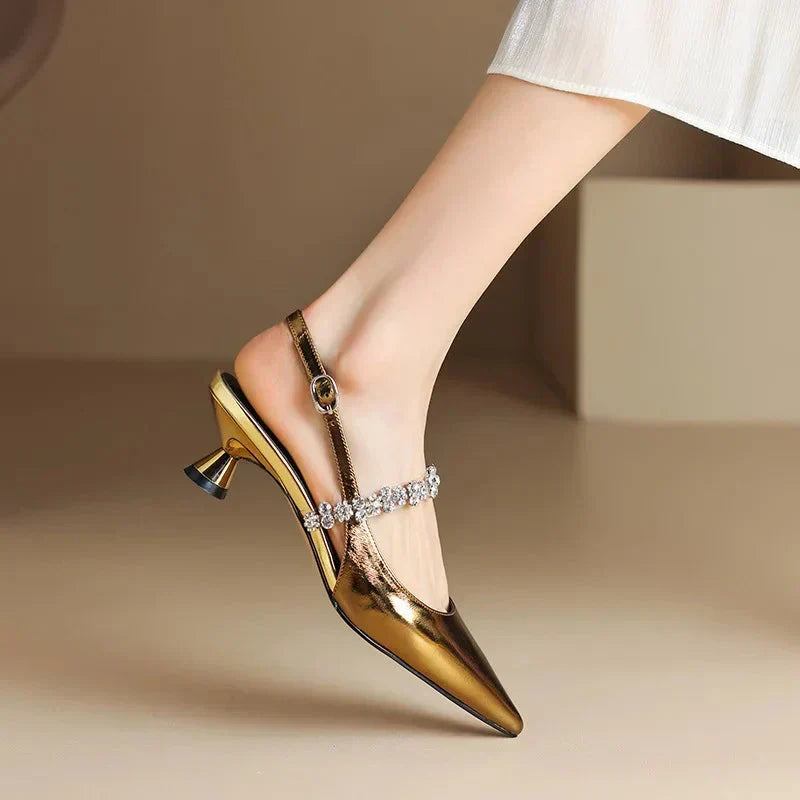 Agnès Paris | Escarpins Slingback Cristal Pauline