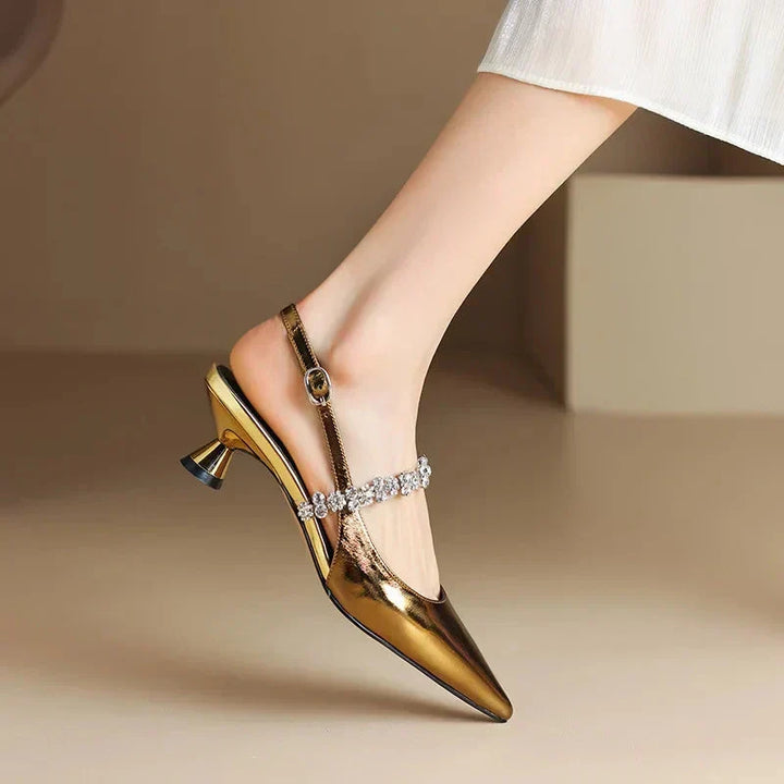 Agnès Paris | Escarpins Slingback Cristal Pauline