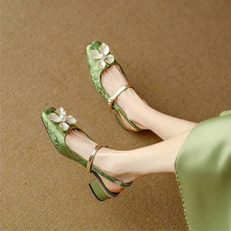 Agnès Paris | Escarpins Fleur Nacrée Sophie