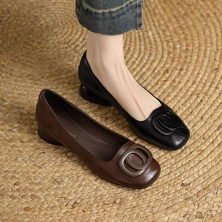 Agnès Paris | Ballerines Carrées à Ornement Valérie