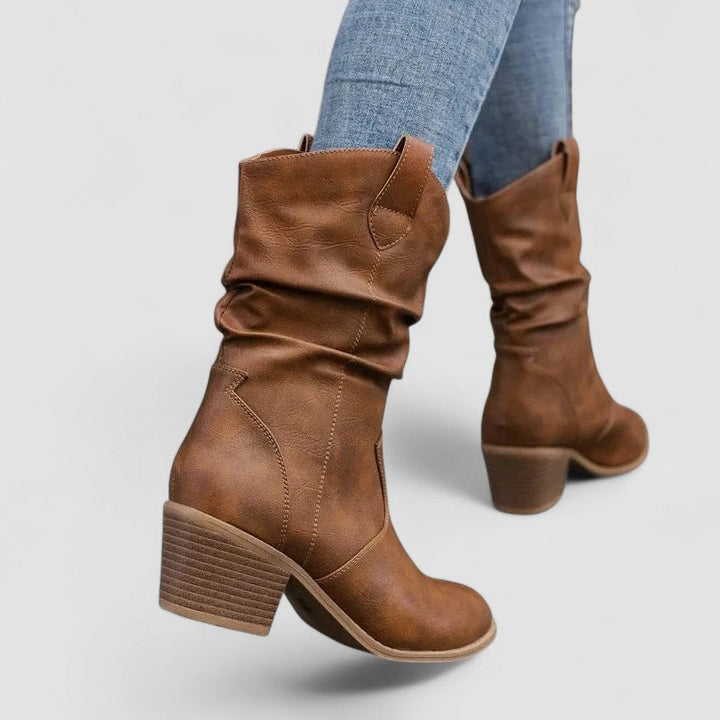 Agnès Paris | Bottes en cuir orthopédique Vivian