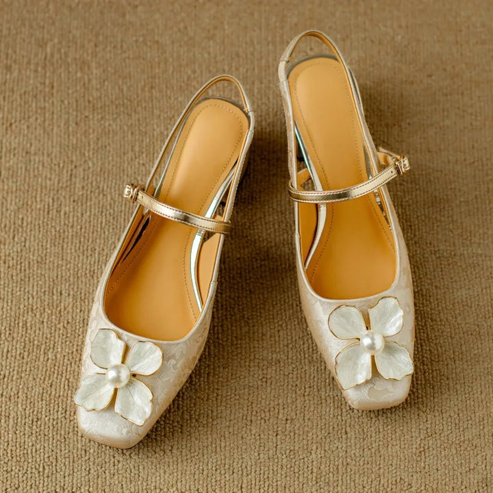 Agnès Paris | Escarpins Slingback Fleuris Chloé