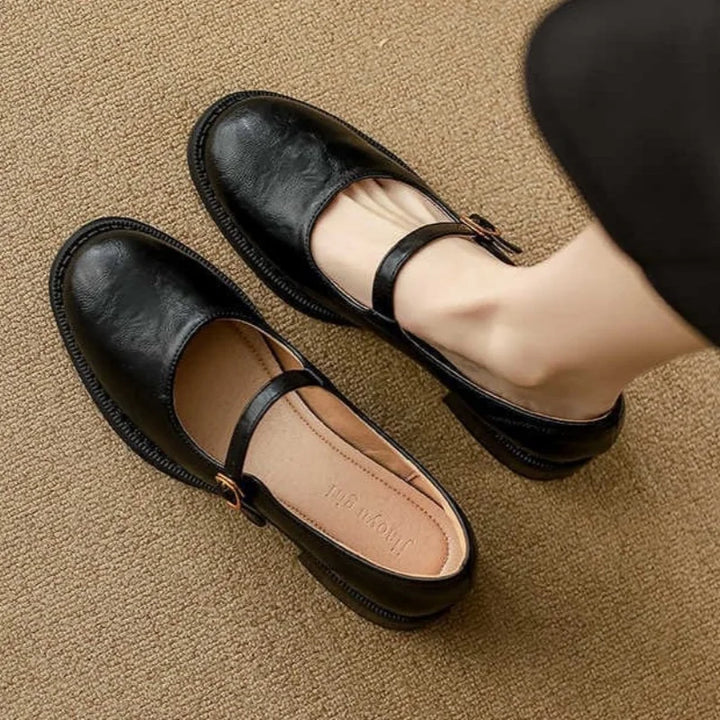 Agnès Paris | Babies Cuir Talon Bas Danielle