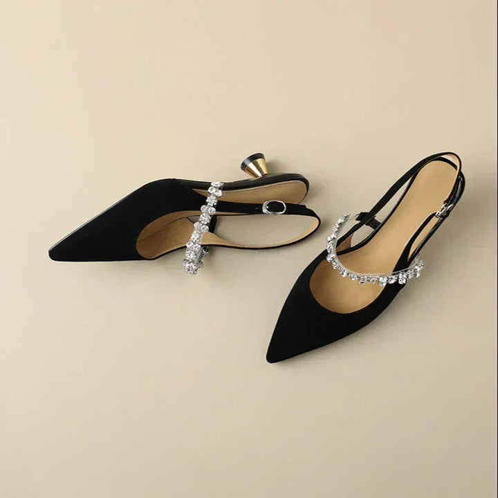 Agnès Paris | Escarpins Slingback Cristal Pauline