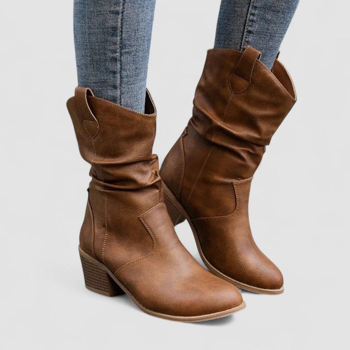 Agnès Paris | Bottes en cuir orthopédique Vivian