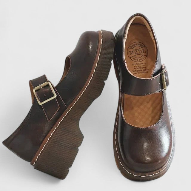 Agnès Paris | Babies Plateforme Cuir Aveline