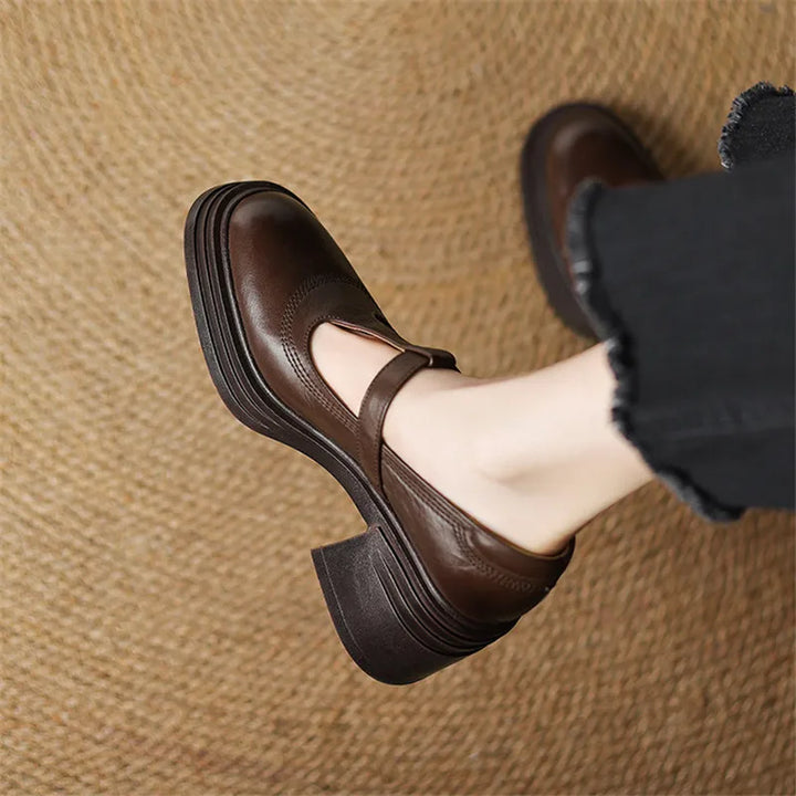 Agnès Paris | Escarpins Talon Large Rétro Claire