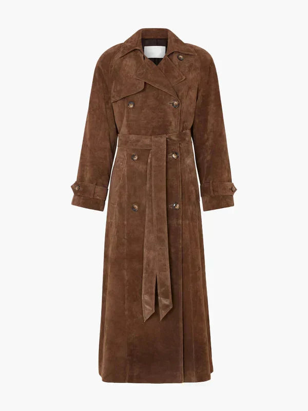 Agnès Paris | LE TRENCH CHIC EN DAIM DOUX