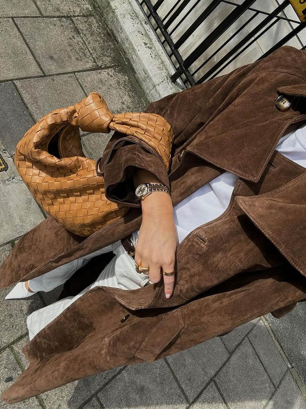 Agnès Paris | LE TRENCH CHIC EN DAIM DOUX