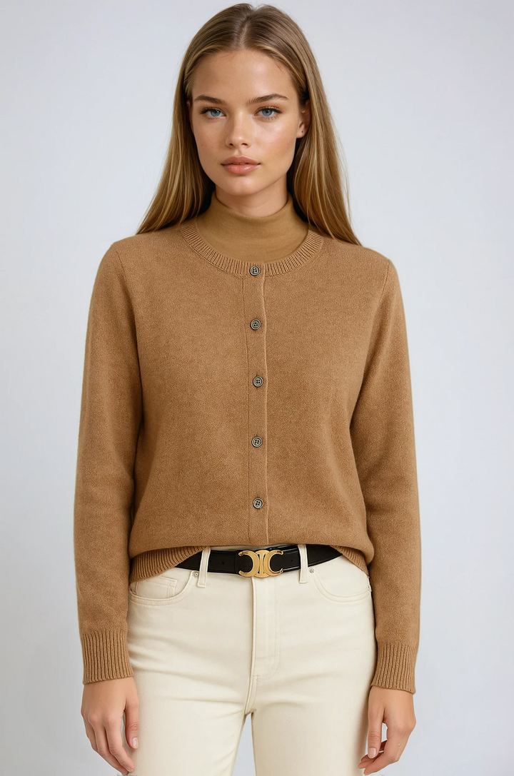 Agnès Paris | Cardigan Fin Col Montant Léa