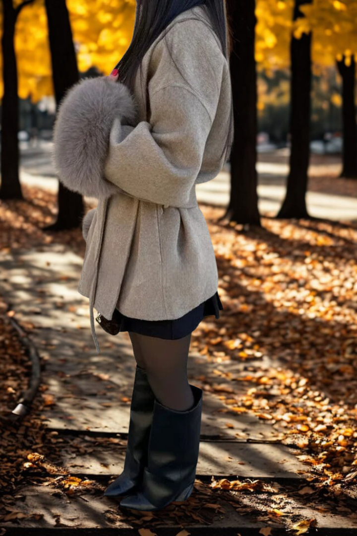 Agnès Paris | MANTEAU FOURRURE MANCHE