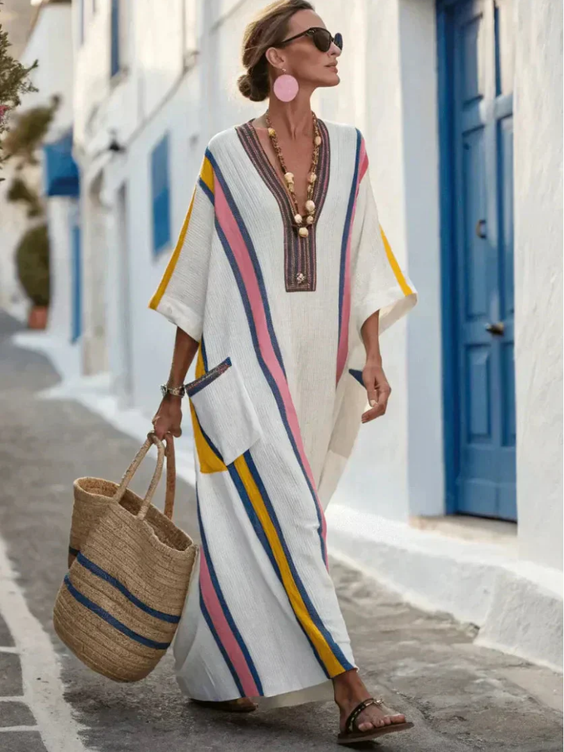Agnès Paris | Robe maxi et manches mi-longues Noemi