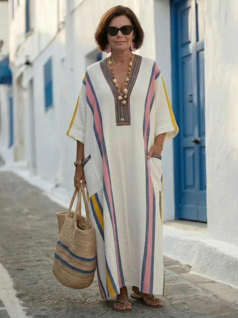Agnès Paris | Robe maxi et manches mi-longues Noemi