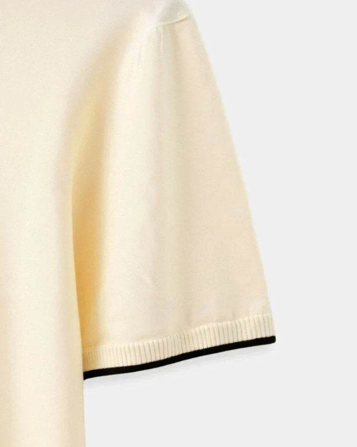 Agnès Paris | POLO SUR MESURE EN PIQUÉ AVEC DÉTAILS CONTRASTANTS
