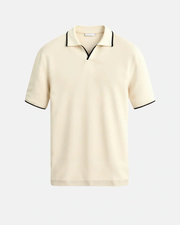 Agnès Paris | POLO SUR MESURE EN PIQUÉ AVEC DÉTAILS CONTRASTANTS
