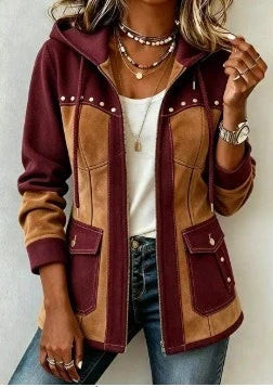 Agnès Paris | Veste à Capuche Bi-Matière Véronique