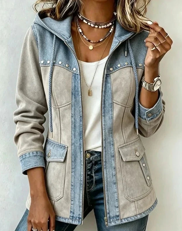 Agnès Paris | Veste à Capuche Bi-Matière Véronique