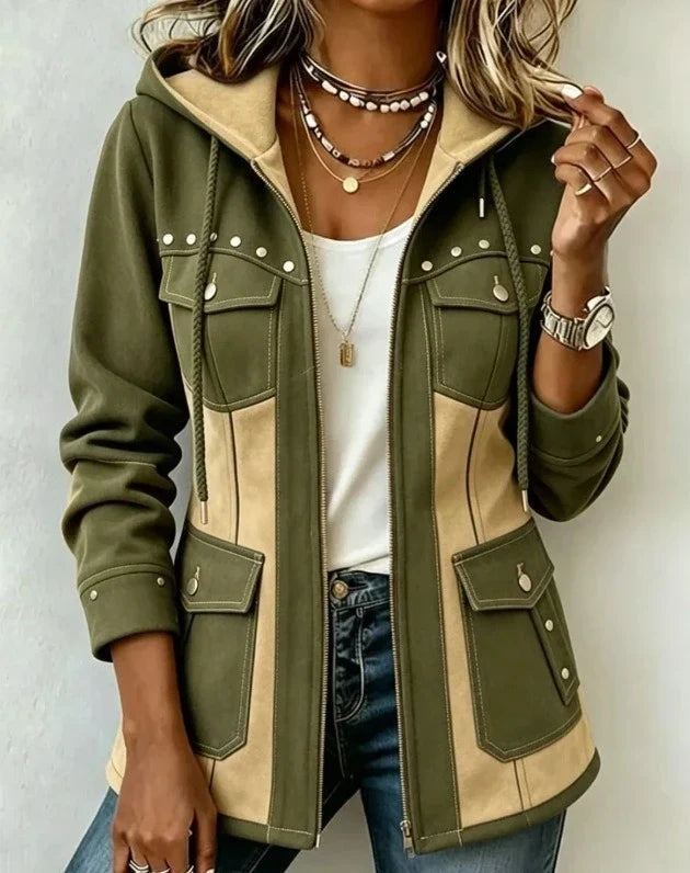 Agnès Paris | Veste à Capuche Bi-Matière Véronique