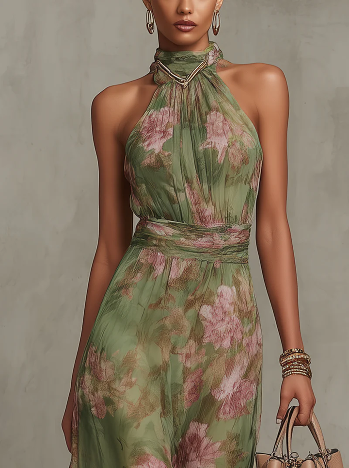 Agnès Paris | Robe Longue Élégante Florale Élise