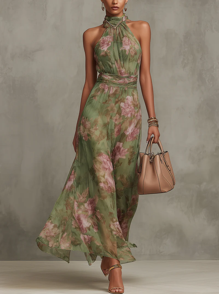 Agnès Paris | Robe Longue Élégante Florale Élise