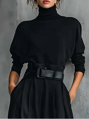Agnès Paris | Ensemble Col Roulé et Pantalon Droit Cyrielle