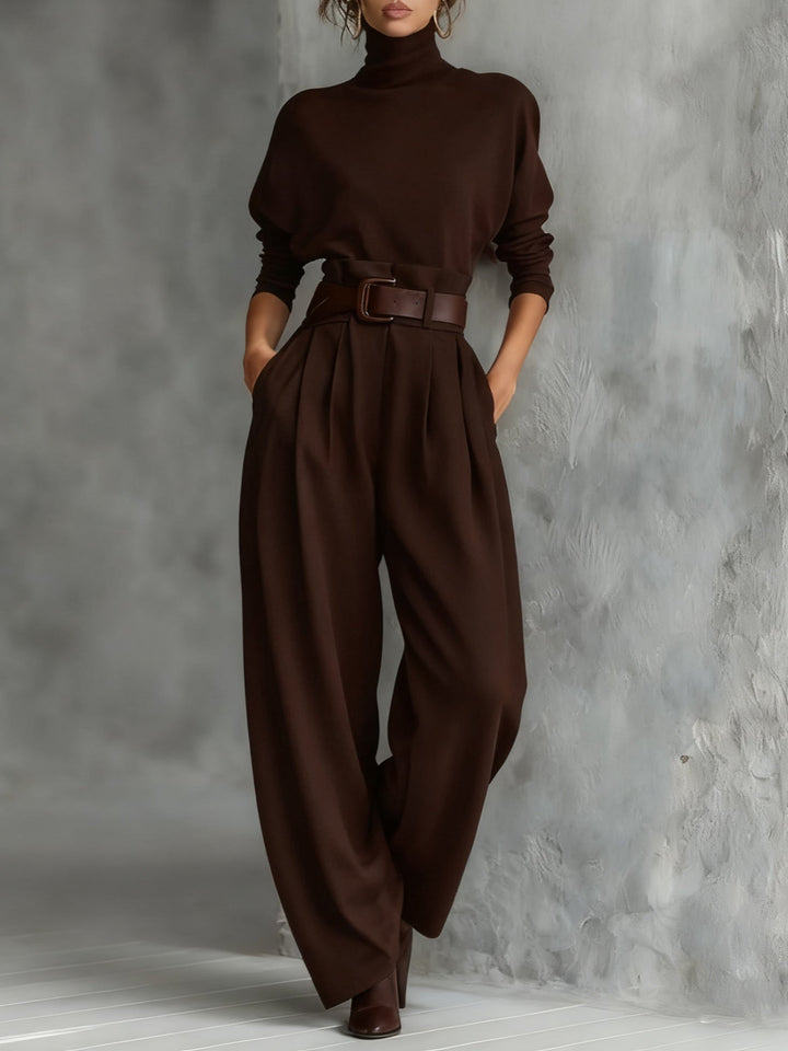 Agnès Paris | Ensemble Col Roulé et Pantalon Droit Cyrielle