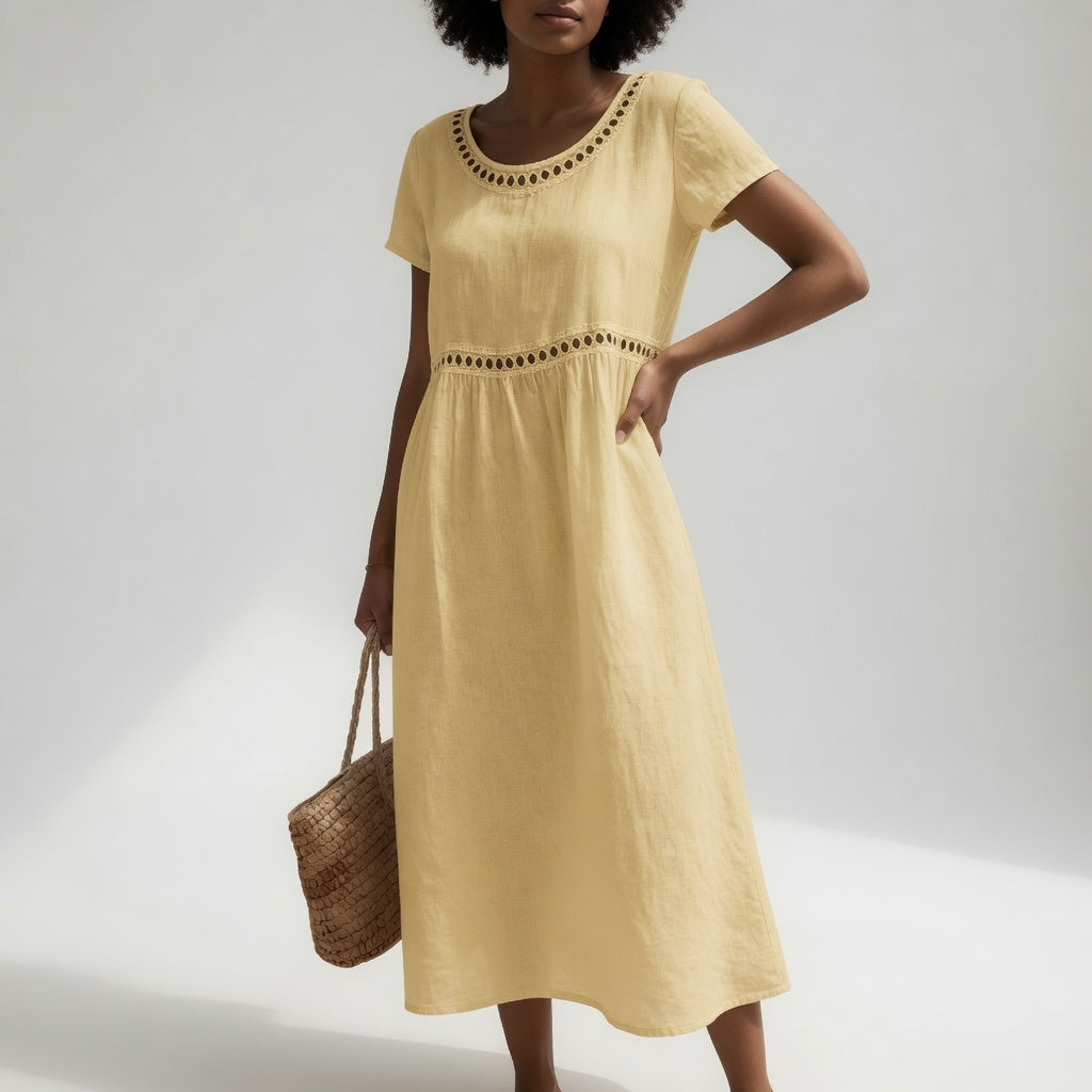 Agnès Paris | Robe Brodée Fluide Aveline