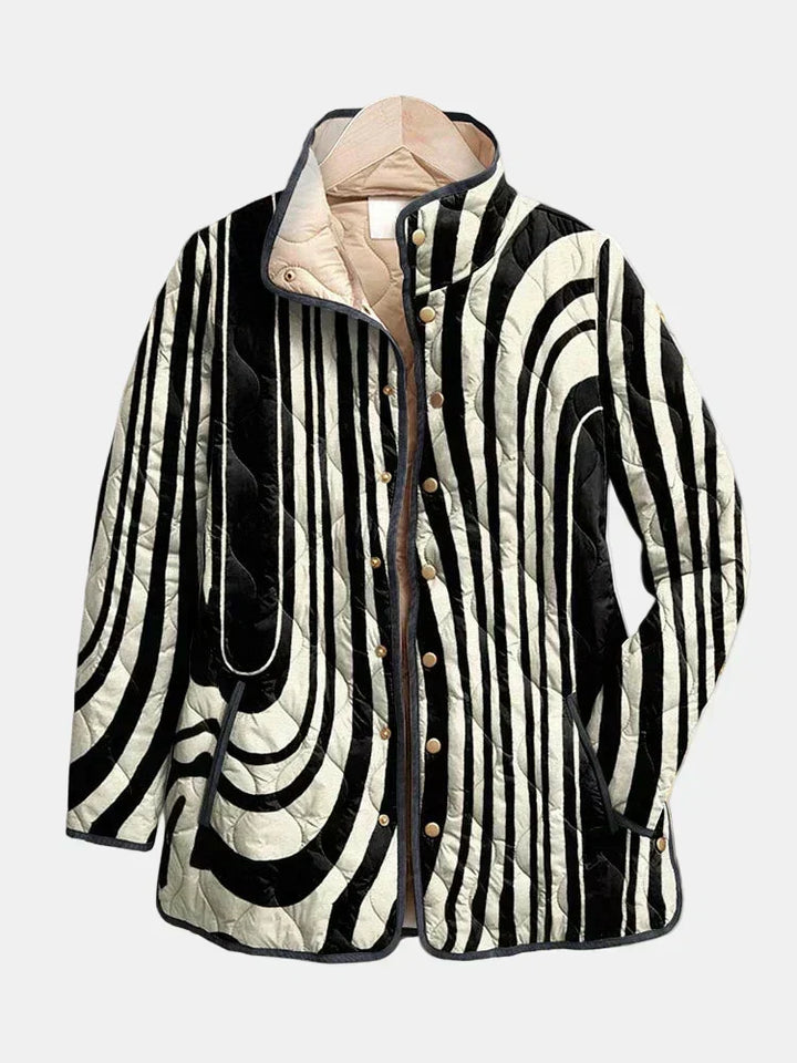 Agnès Paris | Veste Matelassée Graphique Zébrée Sylvie