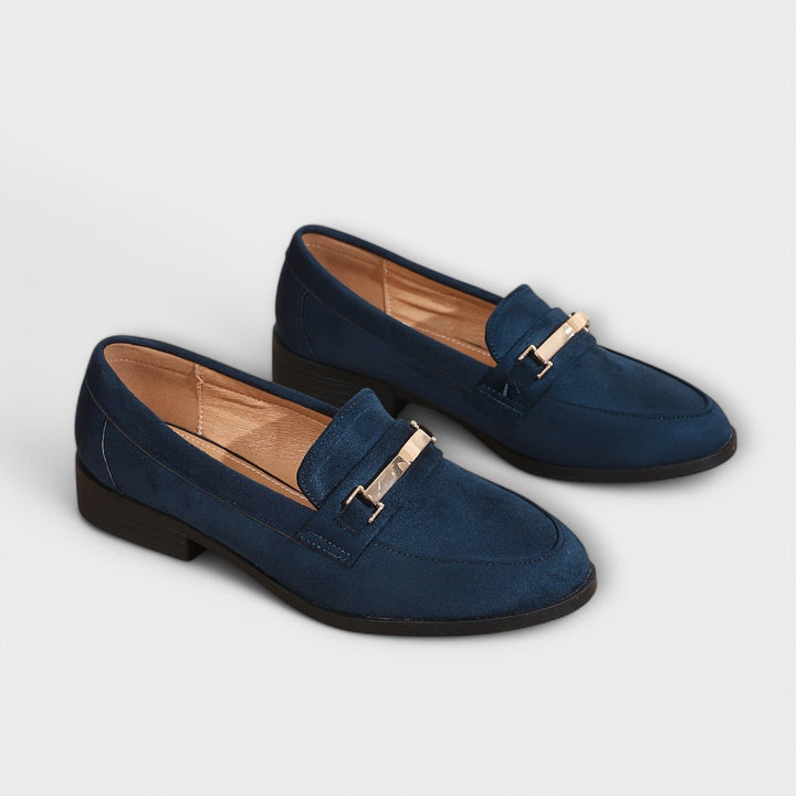 Agnès Paris | Mocassins Daim Chaîne Dorée Nathalie