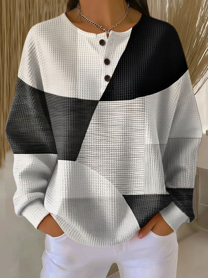 Agnès Paris | Pull Gaufré Colorblock Juliette