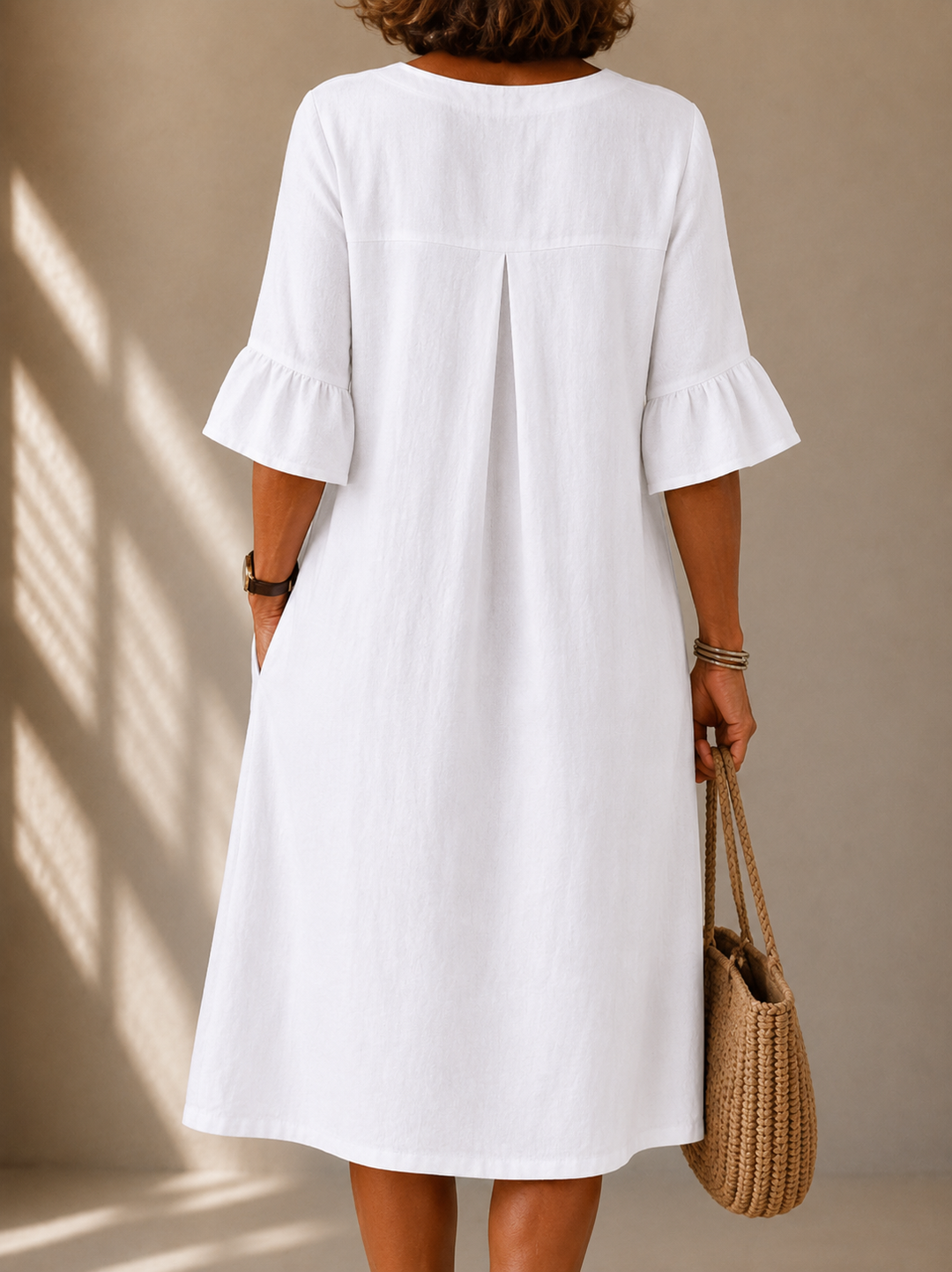 Agnès Paris | Robe Boutonnée Manches Corolle Nicole