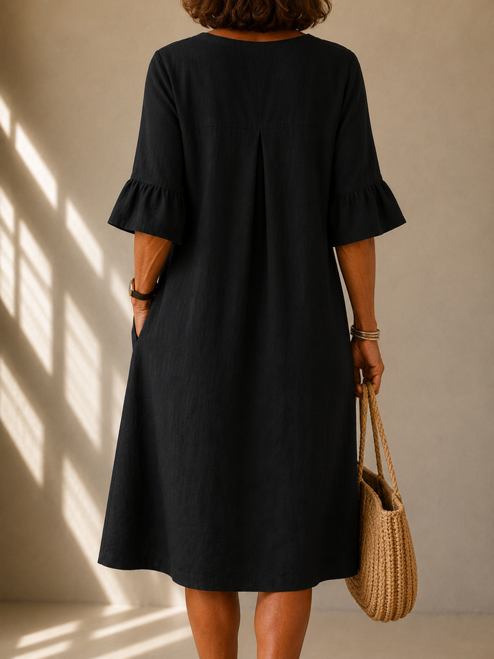 Agnès Paris | Robe Boutonnée Coupe Fluide Isabelle