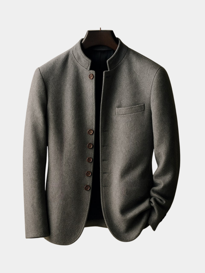 Agnès Paris | VESTE EN LAINE AVEC COL DROIT