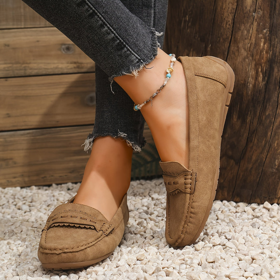 Agnès Paris | Mocassins Effet Daim Festonnés Marie