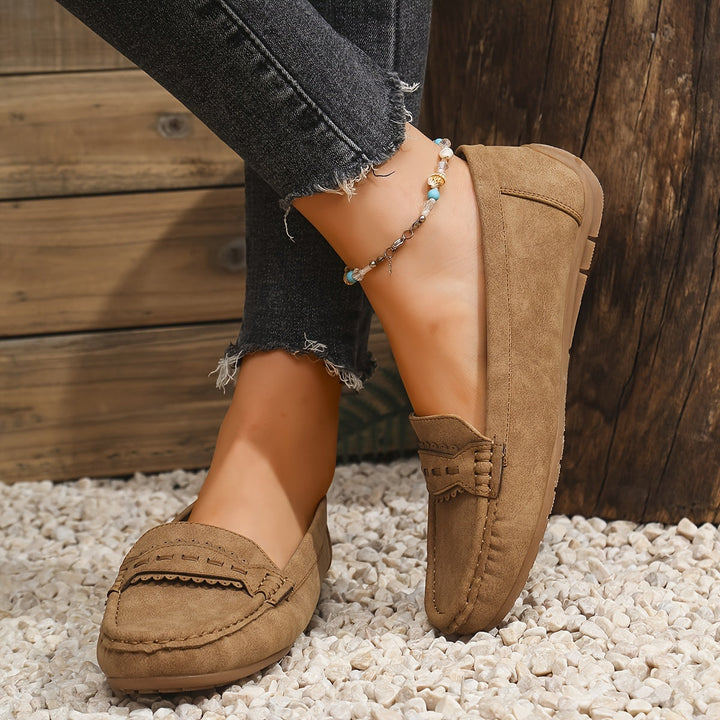 Agnès Paris | Mocassins Effet Daim Festonnés Marie