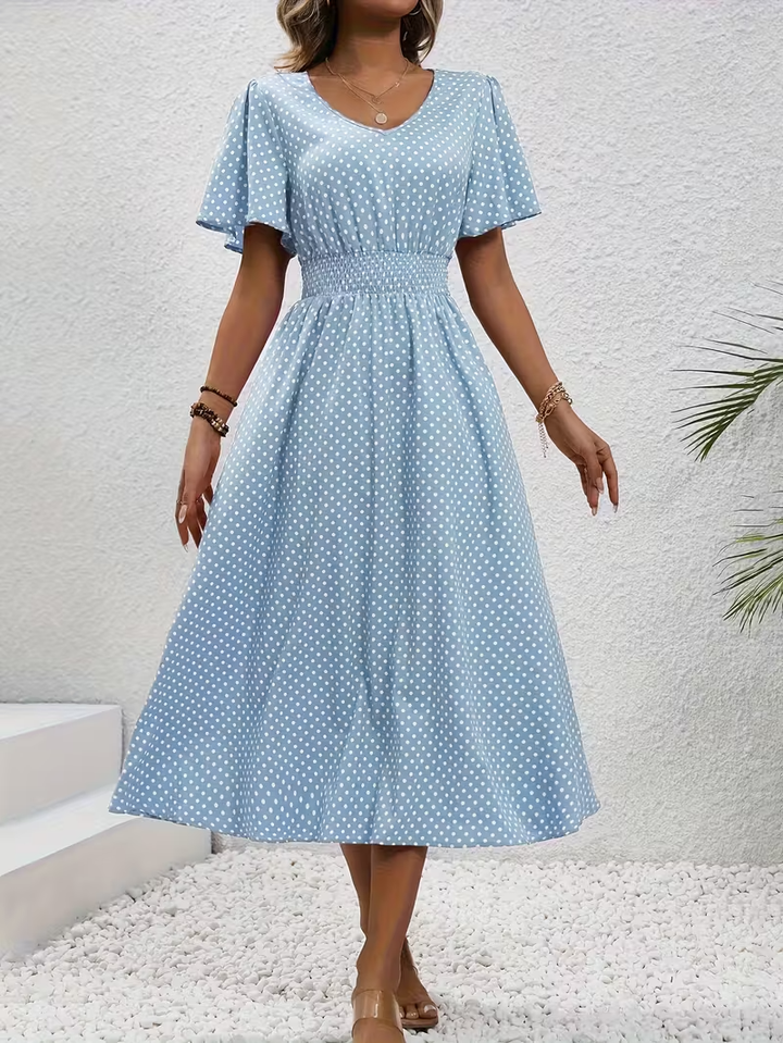 Agnès Paris | Robe Élégante Pois Élisa