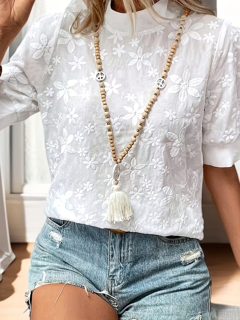 Agnès Paris | Blouse Élégante à Motifs Floraux