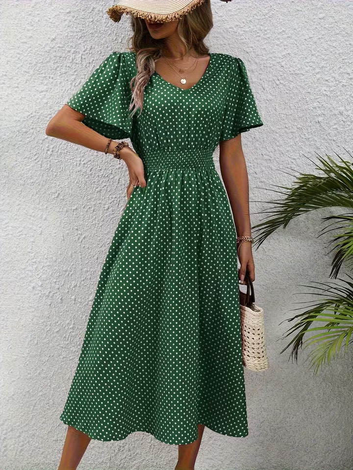 Agnès Paris | Robe Élégante Pois Élisa