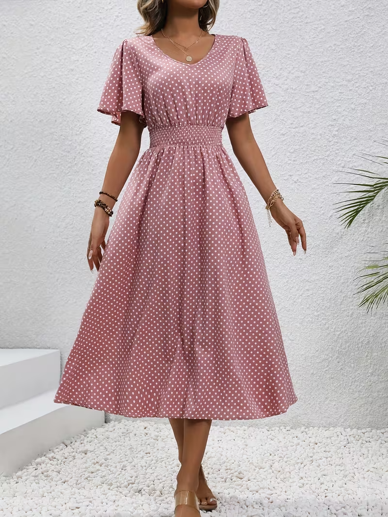 Agnès Paris | Robe Élégante Pois Élisa