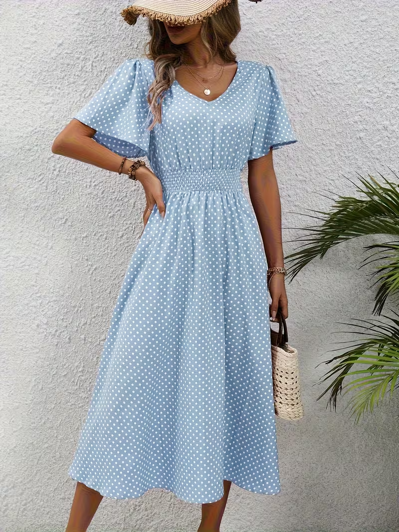 Agnès Paris | Robe Élégante Pois Élisa