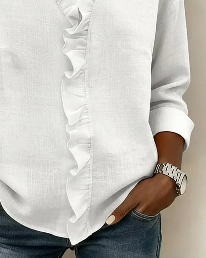 Agnès Paris | Blouse Élégante Volants Claire