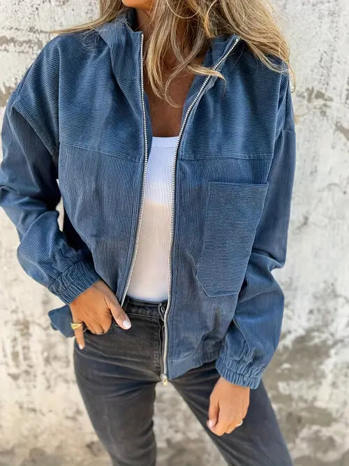 Agnès Paris | Veste décontractée en velours côtelé pour femme