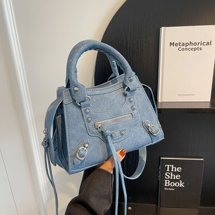 Agnès Paris | SAC DENIM HORIZON BLEU