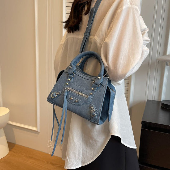 Agnès Paris | SAC DENIM HORIZON BLEU
