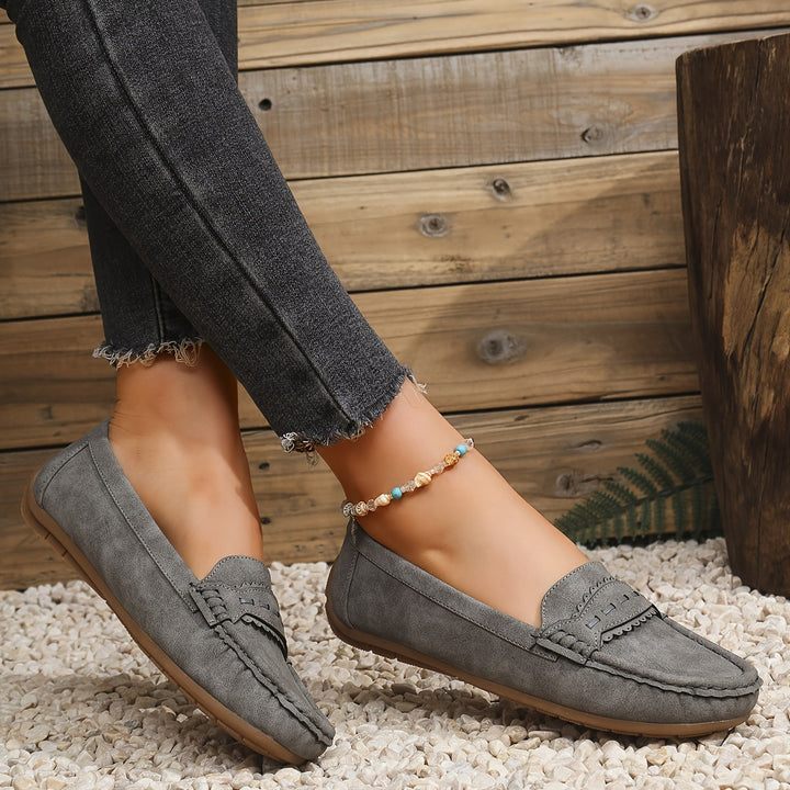 Agnès Paris | Mocassins Effet Daim Festonnés Marie