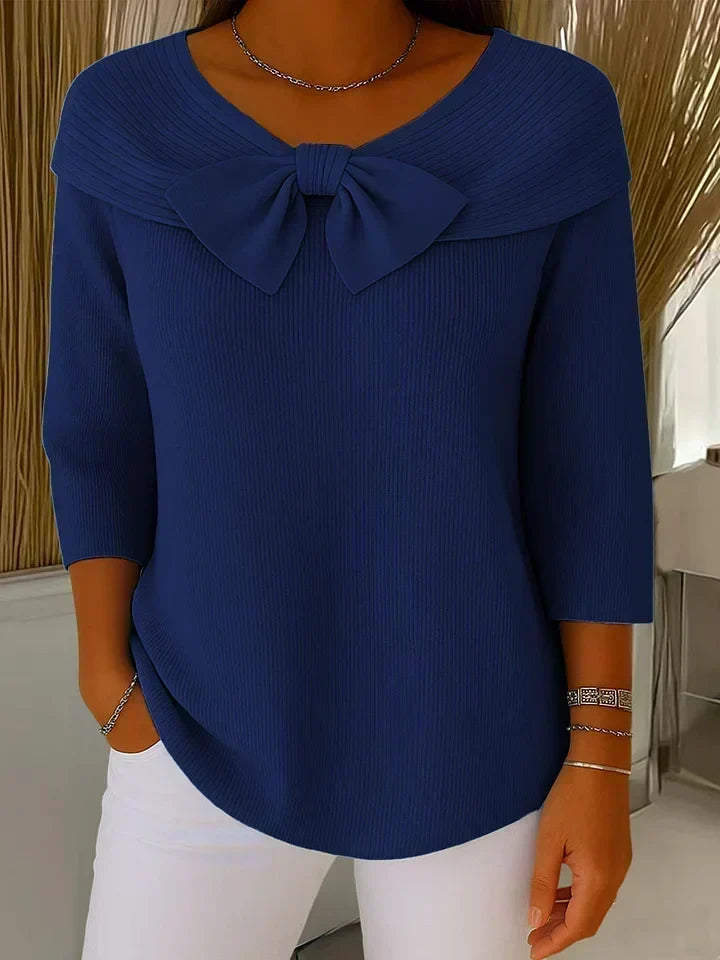 Agnès Paris | Pull Nœud Encolure Arrondie Sophie