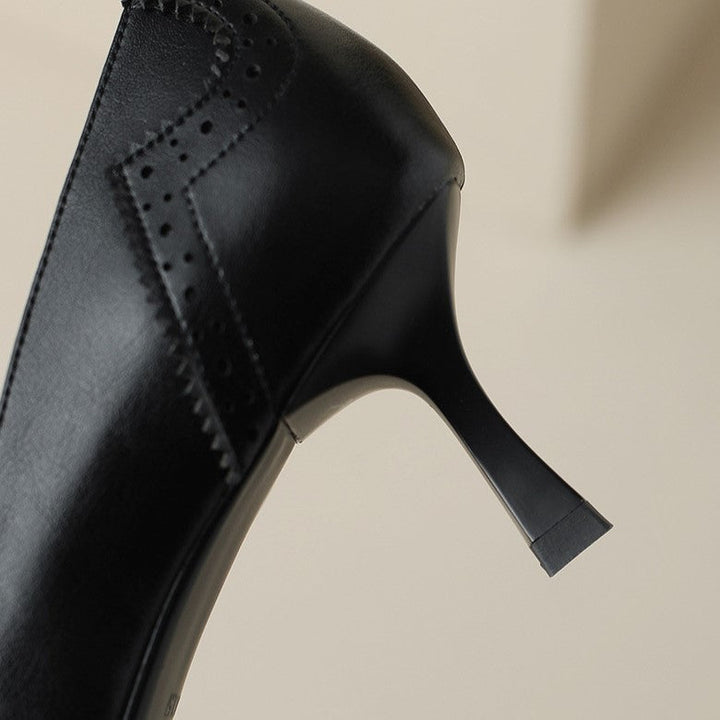 Agnès Paris | Escarpins à Ruban et Perforations Claire