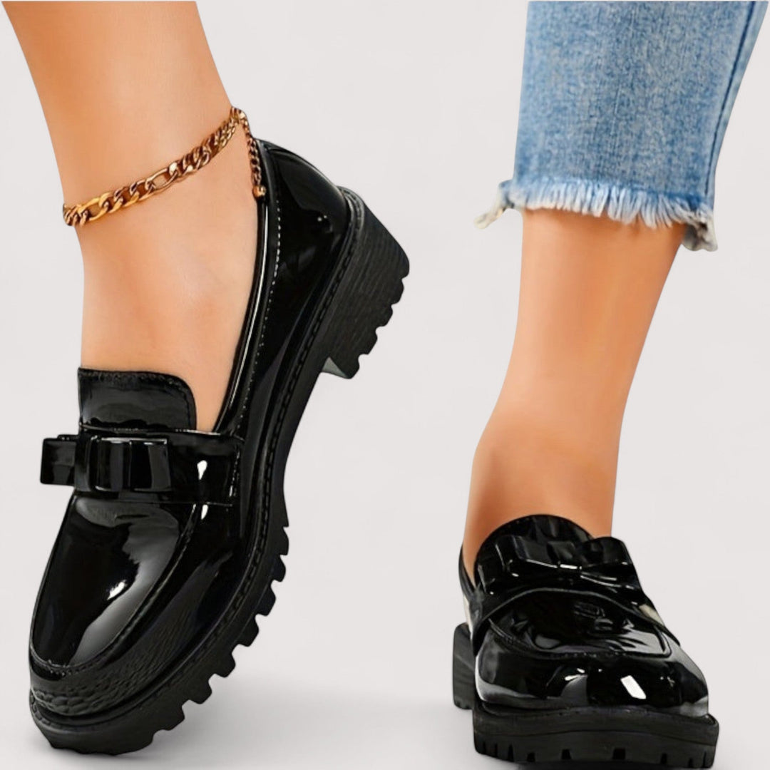 Agnès Paris | Mocassins Vernis à Nœud Mathilde