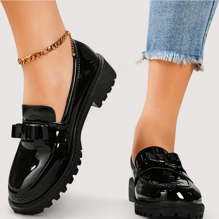 Agnès Paris | Mocassins Vernis à Nœud Mathilde